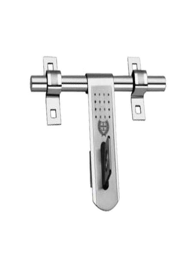 Harrison BH0822 Heavy-Duty Glossy Finish Stainless Steel Aldrop for Main Door | Door Latch for Wooden Door, Double Door, Single Door | Door Accessories | 12 Inch Length, Rod Thickness 14mm (1 Set) - Image 1